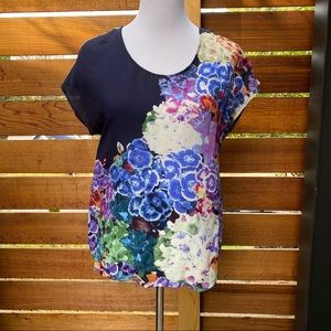 Anthropologie Maeve Floral Top